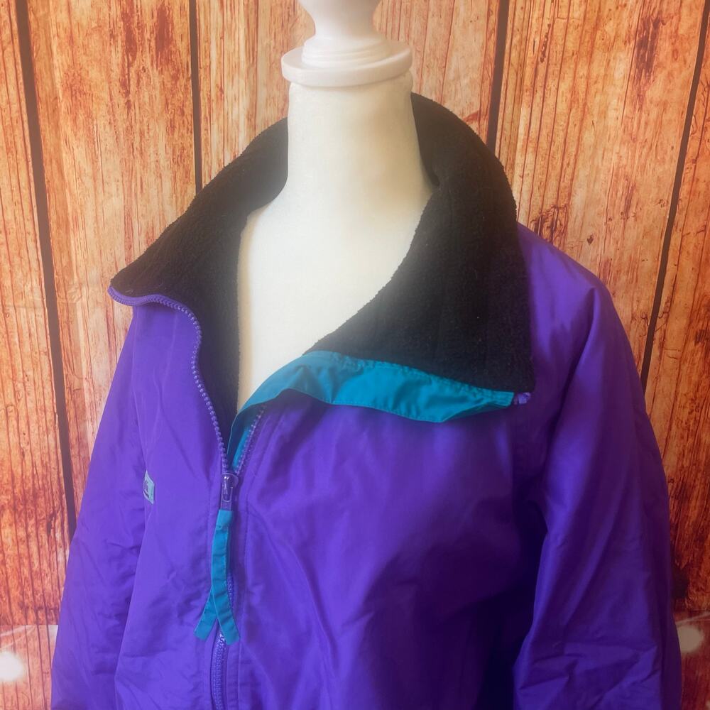 Vintage Columbia purple/teal ski jacket 90s/Y2K size small water resistant